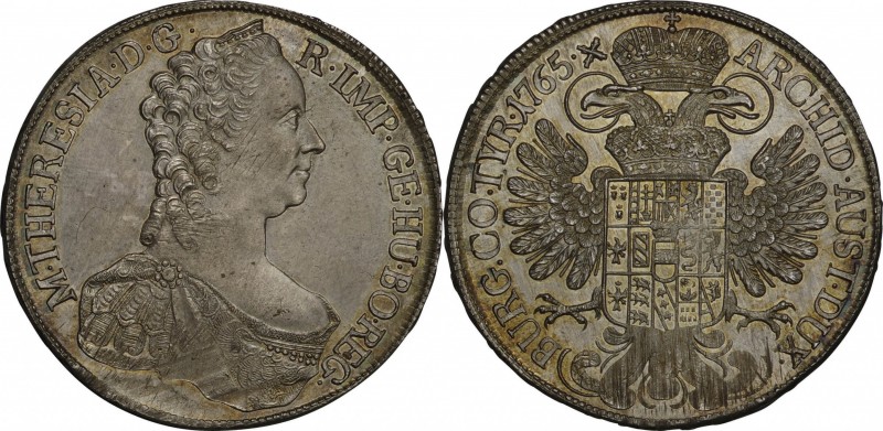 Austria. Silver. 1765. Thaler. EF. Maria Theresia Silver 1 Thaler. 28.06g. .833....