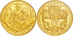 Germany. Gold. 1928. 10 . FDC Proof. NGC PF68 ULTRA CAMEO. Bayern Karl Goetz Madonna and Child Gold Medal. 19.94g.