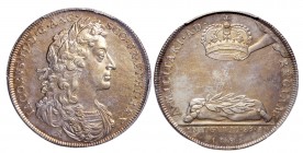 GB. Silver. 1685. EF+. PCGS AU55. James II Coronation Silver Medal. 34.00mm.