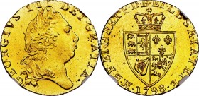 GB. Gold. 1798. Guinea. UNC. NGC MS66. George III Gold Guinea. 8.35g. .917. 24.50mm. Slab Flaws.