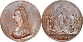 GB. Bronze. ND(1887). UNC. NGC MS64BN. Victoria Golden Jubilee Bronze Medal. 77.00mm.