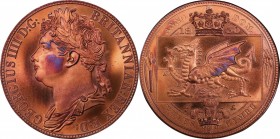 GB. Copper. 2008. Crown. UNC. PCGS MS67RB. Wales George IV Copper Fantasy Crown.