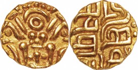 Islamic states. Gold. 1193-1206. Dinar. EF. Ghurid dynasty Mu'izz ad-Din Muhammad Gold Dinar. 4.10g.