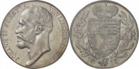 Liechtenstein. Silver. 1915. 5 Kronen. AU. PCGS MS63. Prince Johann II Silver 5 kronen. 24.00g. .835. 36.30mm.