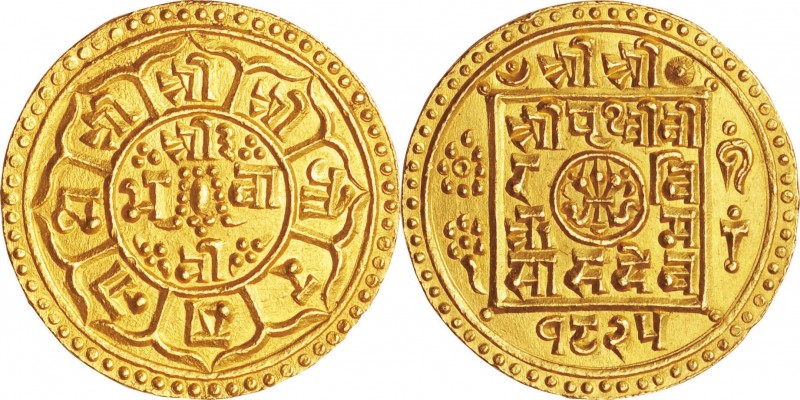 Nepal. Gold. 1903. Tola. UNC. Shah (Gorkha) Dynasty Prithvi Bir Bikram Gold Tola...