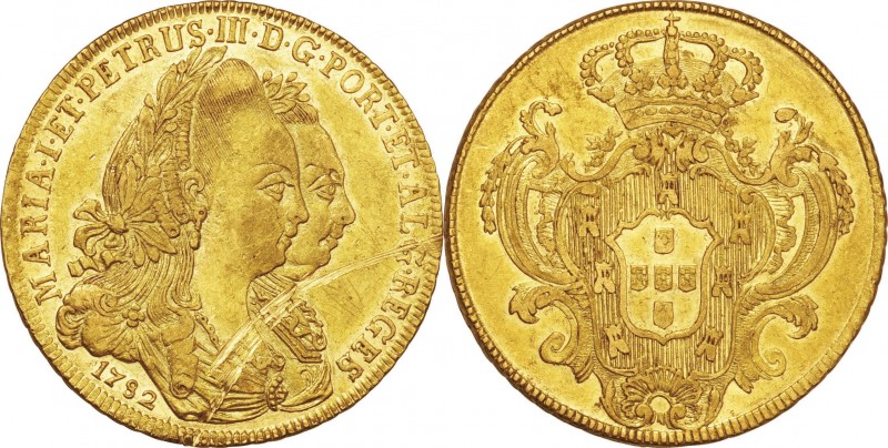 Portugal. Gold. 1782. 4 Escudo. EF. Maria I and Pedro III Gold 4 Escudos (Peca)....