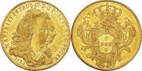 Portugal. Gold. 1782. 4 Escudo. EF. Maria I and Pedro III Gold 4 Escudos (Peca). 14.30g. .917. 32.00mm.
