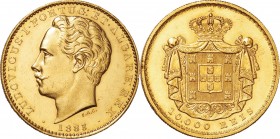 Portugal. Gold. 1883. 10000 Reis. AU. Louis I Gold 10000 Reis. 17.74g. .917.
