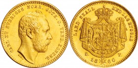 Sweden. Gold. 1860. Ducat. EF. Charles XV Gold 1 Ducat. 3.49g. .976.