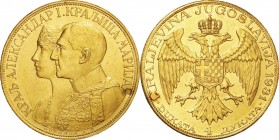 Yugoslavia. Gold. 1931. Dukata. EF. Alexander I Royal Couple Gold 4 Dukata. 13.96g. .986. 40.00mm.