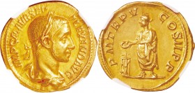 Roman Empire. Gold. AD222-235. Aureus. AU. NGC AU Strike:5/5 Surface:4/5. Roman Empire Alexander Severus Gold Aureus. 6.31g.