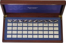 Various Countries. Silver. Proof. The Great Airplanes Ingot Collection Silver Proof Set (50). .925.