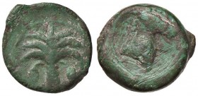 GRECHE - SICILIA - Siculo-Puniche - AE 19 - Protome di cavallo a d. /R Palmizio Mont. 5570 (AE g. 7,16)

BB