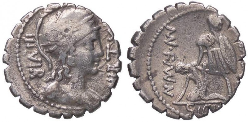ROMANE REPUBBLICANE - AQUILIA - Mn. Aquillius Mn. f. Mn. n. (71 a.C.) - Denario ...