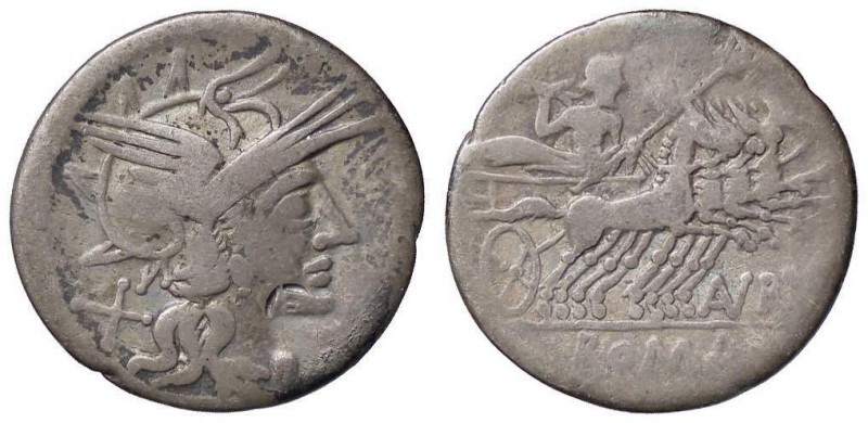 ROMANE REPUBBLICANE - AURELIA - Marcus Aurelius Cotta (139 a.C.) - Denario - Tes...