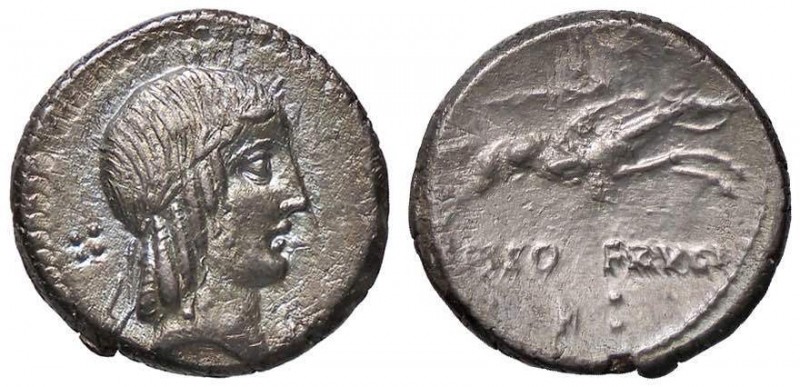 ROMANE REPUBBLICANE - CALPURNIA - L. Calpurnius Piso Frugi (90 a.C.) - Denario -...