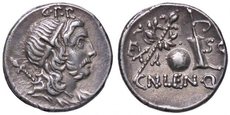 ROMANE REPUBBLICANE - CORNELIA - Cn. Cornelius Lentulus (76-75 a.C.) - Denario -...