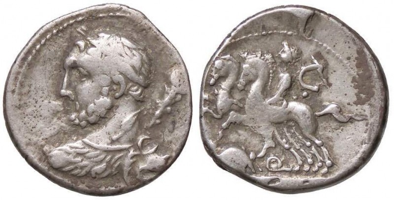 ROMANE REPUBBLICANE - QUINCTIA - Ti. Quinctius (112-111 a.C.) - Denario - Busto ...