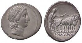 ROMANE IMPERIALI - Augusto (27 a.C.-14 d.C.) - Denario - Testa laureata di Apollo a d. /R Augusto a d. conduce due buoi che tracciano un solco C. 117;...