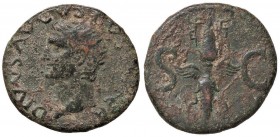ROMANE IMPERIALI - Augusto (27 a.C.-14 d.C.) - Dupondio - Testa radiata a s. /R Fulmine alato C. 249 (AE g. 10,86)

qBB