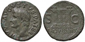 ROMANE IMPERIALI - Augusto (27 a.C.-14 d.C.) - Dupondio (Restituzione di Tiberio) - Testa radiata a s. /R Altare C. 228; RIC 81 (AE g. 10,59)

BB