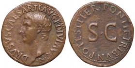 ROMANE IMPERIALI - Druso († 23) - Asse - Testa a s. /R SC entro corona C. 2; RIC 45 (AE g. 10,58)

BB+