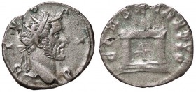 ROMANE IMPERIALI - Antonino Pio (138-161) - Antoniniano (Restituzione di Traiano Decio) - Testa radiata a d /R Altare acceso C. 1189 (AG g. 3,31)

B...