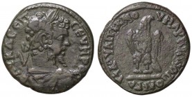 ROMANE PROVINCIALI - Settimio Severo (193-211) - AE 28 (Marcianopoli - Moesia Inferiore) - Busto laureato e drappeggiato a d. /R Aquila stante con la ...