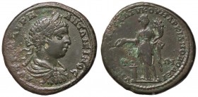 ROMANE PROVINCIALI - Elagabalo (218-222) - AE 26 (Marcianopoli) - Testa laureata a d. /R Homonoia stante a s. con patera e cornucopia, ai suoi piedi u...