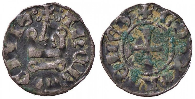 LE CROCIATE - ATENE - Guglielmo I de la Roche (1280-1287) - Denaro tornese (Theb...