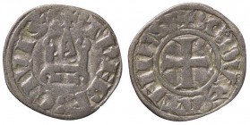 LE CROCIATE - CHIARENZA - Guglielmo I de la Roche (1280-1287) - Denaro tornese Gamb. 237 R (MI g. 0,64)

MB-BB