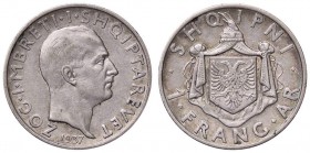 ESTERE - ALBANIA - Zogu I (1925-1939) - Franco 1937 Mont. 62 AG

qSPL/SPL