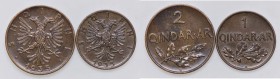 ESTERE - ALBANIA - Zogu I (1925-1939) - 2 Qindar 1935 Mont. 81 R CU Assieme a qindar - Lotto di 2 monete

Assieme a qindar - Lotto di 2 monete

SP...