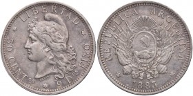 ESTERE - ARGENTINA - Repubblica - 50 Centavos 1883 Kr. 31 AG

SPL