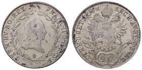 ESTERE - AUSTRIA - Francesco II (1792-1806) - 20 Kreuzer 1804 B Kr. 2139 AG

qBB/qSPL