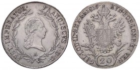 ESTERE - AUSTRIA - Francesco I Imperatore (1806-1835) - 20 Kreuzer 1819 A Kr. 2143 AG

qSPL/SPL