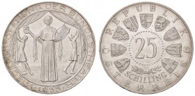 ESTERE - AUSTRIA - Seconda Repubblica (1945) - 25 Scellini 1955 Kr. 2880 AG

qFDC