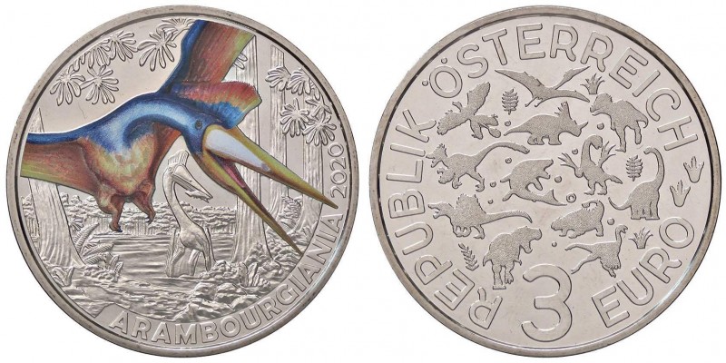 ESTERE - AUSTRIA - Seconda Repubblica (1945) - 3 Euro 2020 - Arambourgiania NI
...