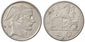 ESTERE - BELGIO - Baldovino I (1951-1993) - 20 Franchi 1954 Kr. 140.1 AG

BB