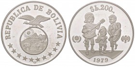 ESTERE - BOLIVIA - Repubblica (1825) - 200 Pesos 1979 - Anno internazionale del bambino Kr. 198 AG

FS