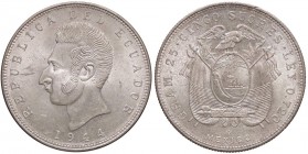 ESTERE - ECUADOR - Repubblica - 5 Sucres 1944 Kr. 79 AG

qFDC/FDC