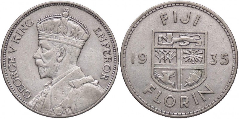 ESTERE - FIJI - Giorgio V (1910-1936) - Fiorino 1935 Kr. 5 AG

BB-SPL