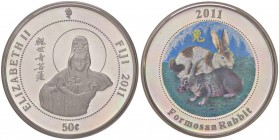 ESTERE - FIJI - Elisabetta II (1952) - 50 Cents 2011 - Coniglio NI 6000 pezzi coniati In confezione

6000 pezzi coniati - In confezione

FS