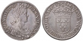 ESTERE - FRANCIA - Luigi XIV (1643-1715) - Scudo 1652 D Kr. 155.4 R AG

BB+