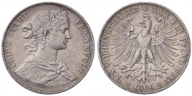 ESTERE - GERMANIA - FRANCOFORTE - Città Libera - Tallero 1860 Kr. 360 AG

bel BB