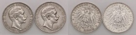 ESTERE - GERMANIA - PRUSSIA - Guglielmo II (1888-1918) - 3 Marchi 1909 e 1912 A Kr. 527 AG Lotto di 2 monete

Lotto di 2 monete

med. SPL