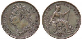 ESTERE - GRAN BRETAGNA - Giorgio IV (1820-1830) - Farthing 1825 Kr. 677 CU

qSPL