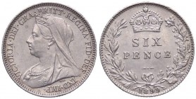 ESTERE - GRAN BRETAGNA - Vittoria (1837-1901) - 6 Pence 1899 Kr. 779 AG Segnetti al ciglio

Segnetti al ciglio

qFDC