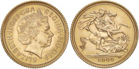 ESTERE - GRAN BRETAGNA - Elisabetta II (1952) - Mezza sterlina 2000 Kr. 1001 (AU g. 4)

FDC