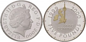ESTERE - GRAN BRETAGNA - Elisabetta II (1952) - 5 Sterline 1999 - 2000 Anno Domini Kr. 1006a AG In confezione

In confezione

FS